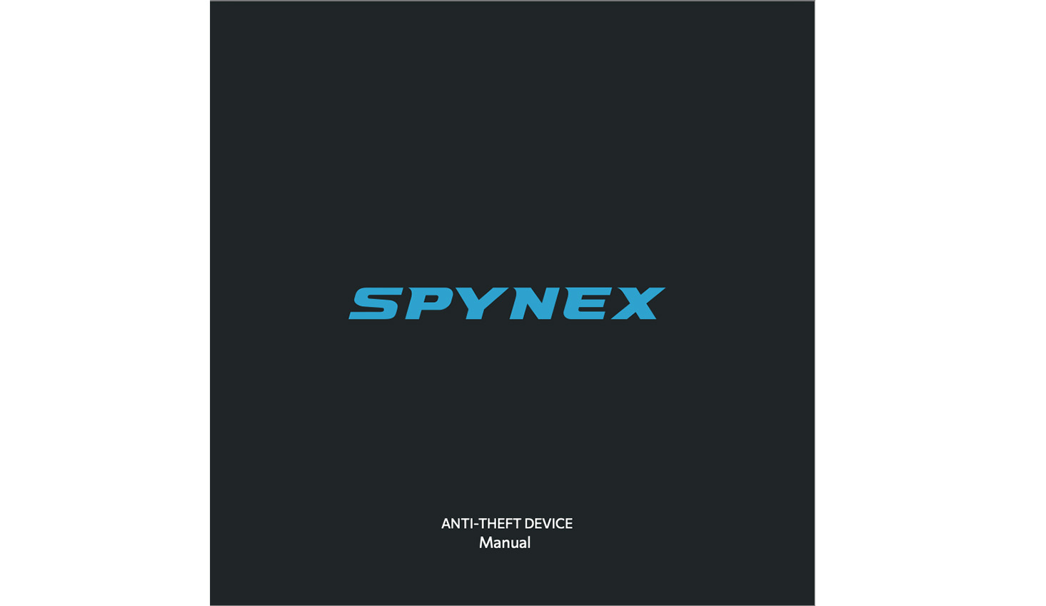 Spynex CAN immobilizer User manual